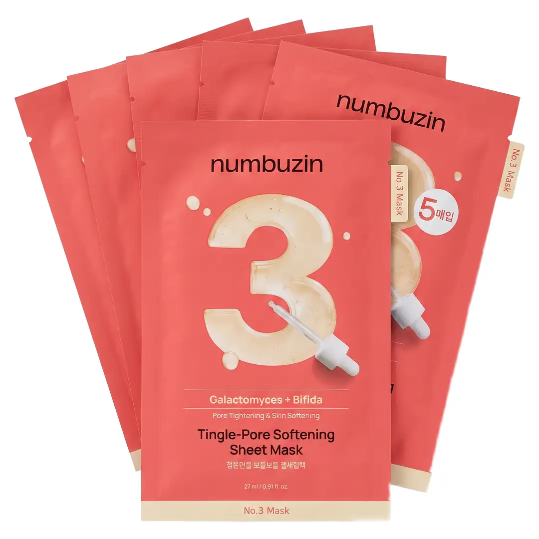 Numbuzin No.3 Tingle-Pore Softening Sheet Mask 5 pcs