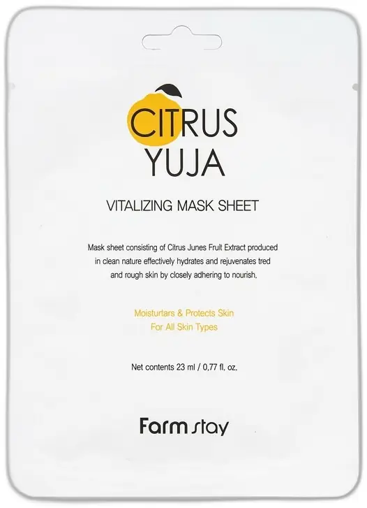 Farm Stay Citrus Yuja Vitalizing Mask Sheet 23ml