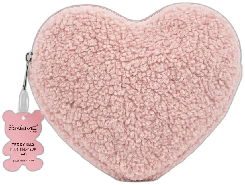 The Creme Shop Original Teddy Bag Plush Makeup Bag
