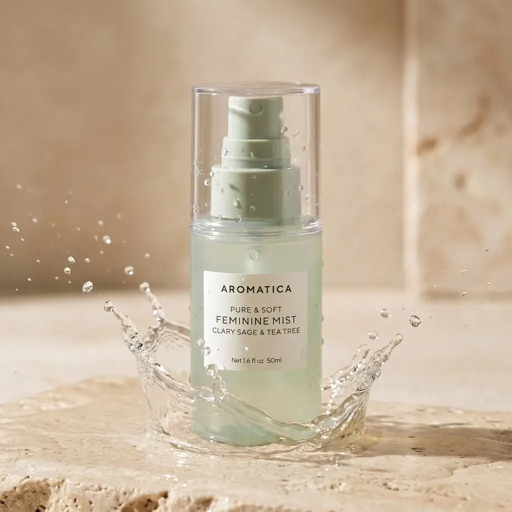 Aromatica Pure & Soft Feminine Mist Clary Sage & Tea Tree 50ml — %99 antibakteriyel etki