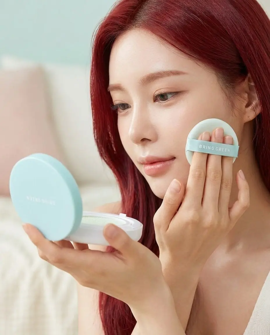 Bring Green Tea Tree Cica Tone Up Sun Cushion 15G — Günlük tek dokunuş