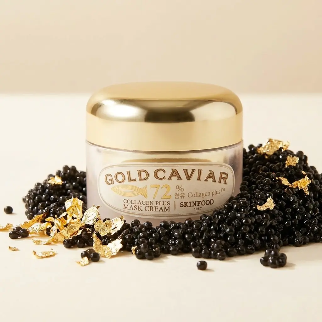 Skinfood Gold Caviar Collagen Plus Cream 50g — Altın ve Havyar Gücü