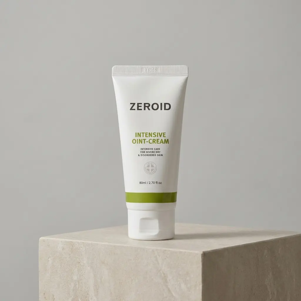 ZEROID Intensive Oint-Cream 80ml — İnce bir kat, dengeli cilt.