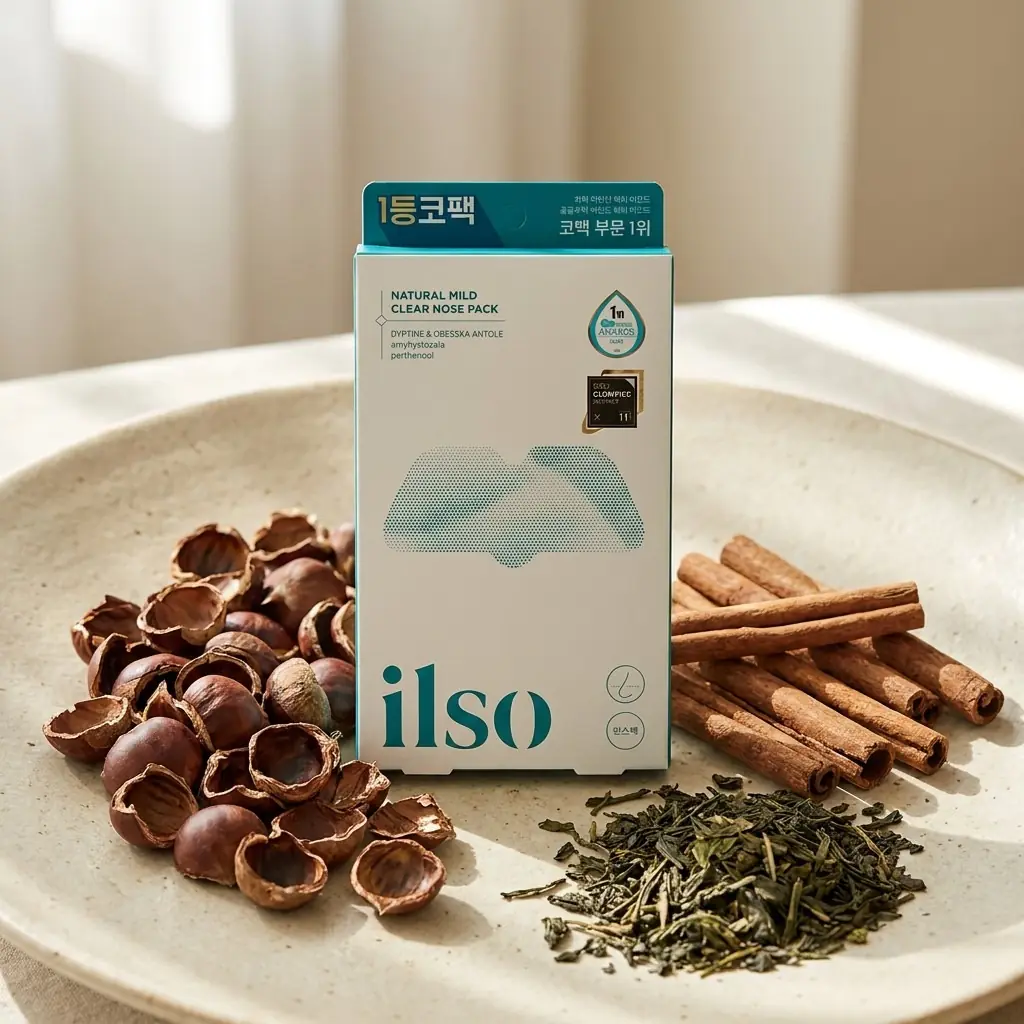 ILSO Natural Mild Clear Nose Pack 3g — 18 toprak kökenli içerik