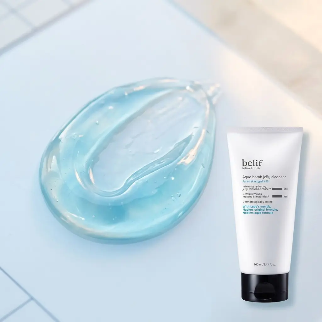 belif Aqua Bomb Jelly Cleanser 160ml — Sulu Jöle Doku