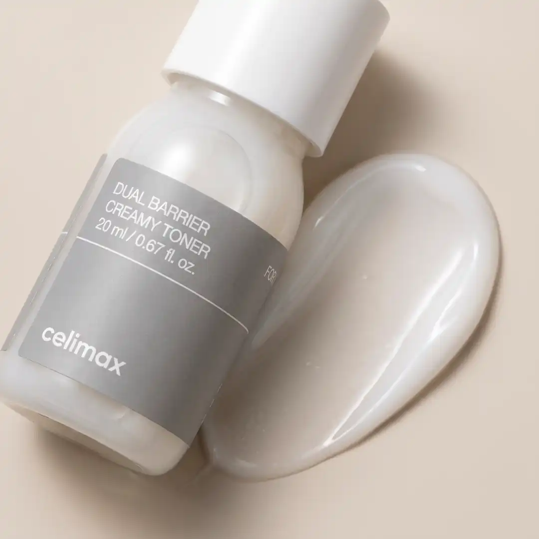Celimax Dual Barrier Creamy Toner 20ml — Sütümsü Akan Doku