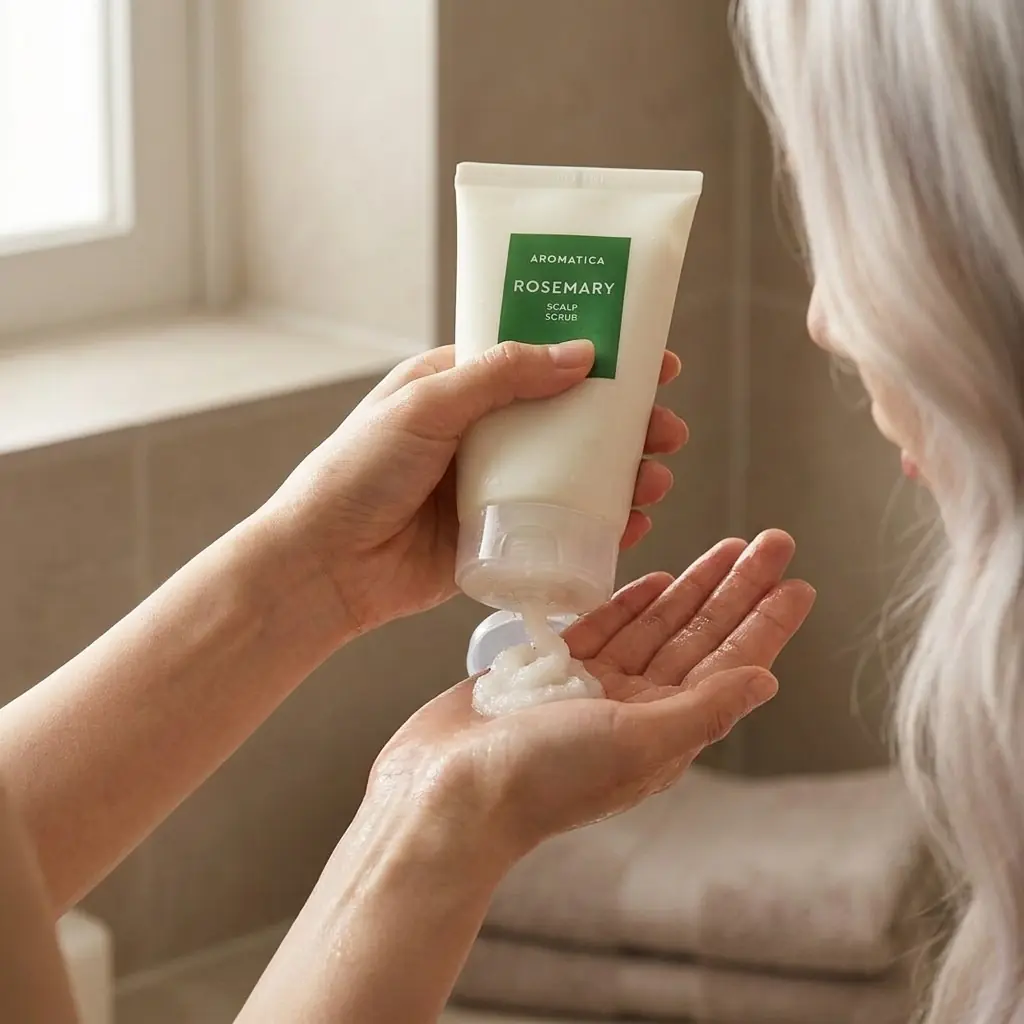 Aromatica Rosemary Scalp Scrub 165g — Biberiye esansiyel yağı