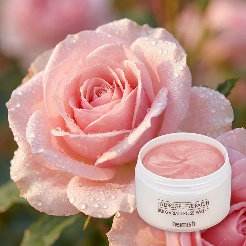 Heimish Bulgarian Rose Hydrogel Eye Patch 60 pcs — Damask gül suyu
