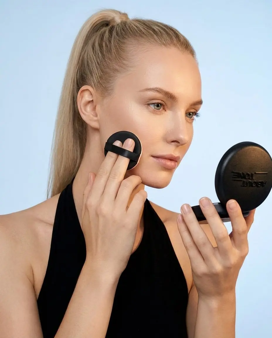 ABOUT TONE Blur Powder Pact — Gözenek görünümünü yumuşatır