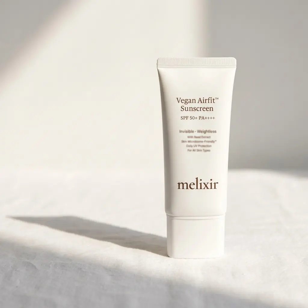MELIXIR Vegan Airfit Sunscreen SPF + PA++++ 50ml — Mikrobiyom-Dostu Formül