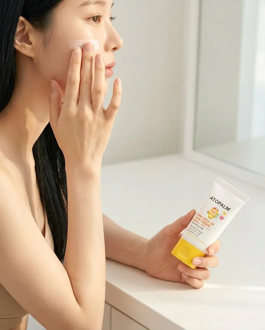 ATOPALM Zinc Mild Up Sun Cream SPF50+ PA++++ 65g — Her gün rahat kullanım