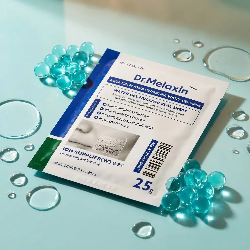Dr.Melaxin Aqua Ion Plasma Water Gel Mask 25g — Çok katmanlı nem