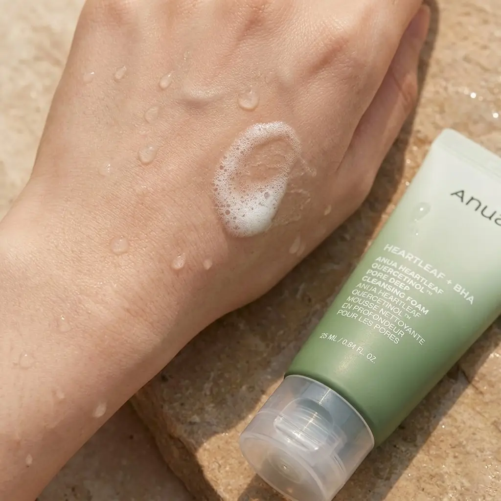 Anua Heartleaf Quercetinol Pore Deep Cleansing Foam 25ml — Anti-Sebum P Dengesi