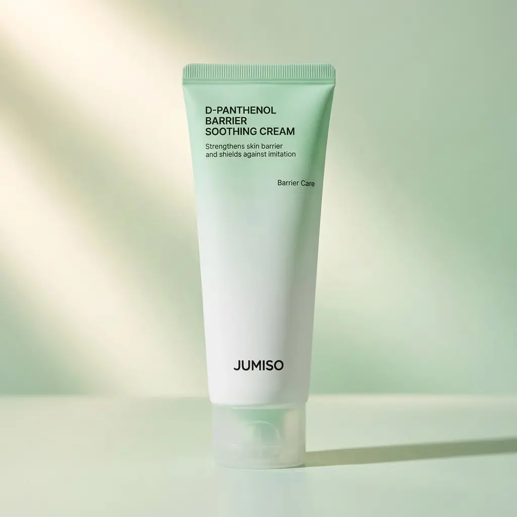JUMISO D Panthenol Barrier Sooting Cream Brush Set 80ml — Hafif, Yapışmayan Doku