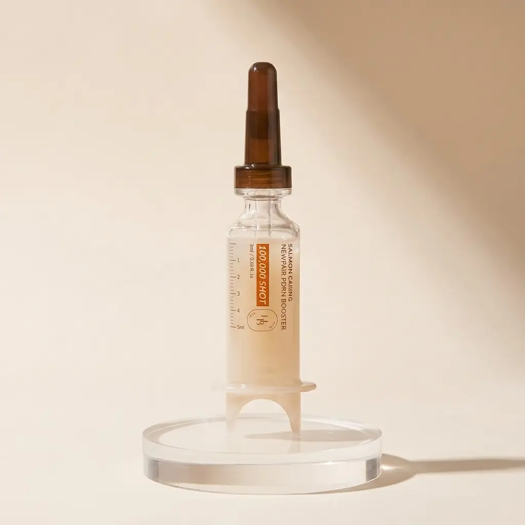 Heveblue Salmon Caring Centella New Pair PDRN Booster 100,000 Shot Essence — Şot formunda bakım