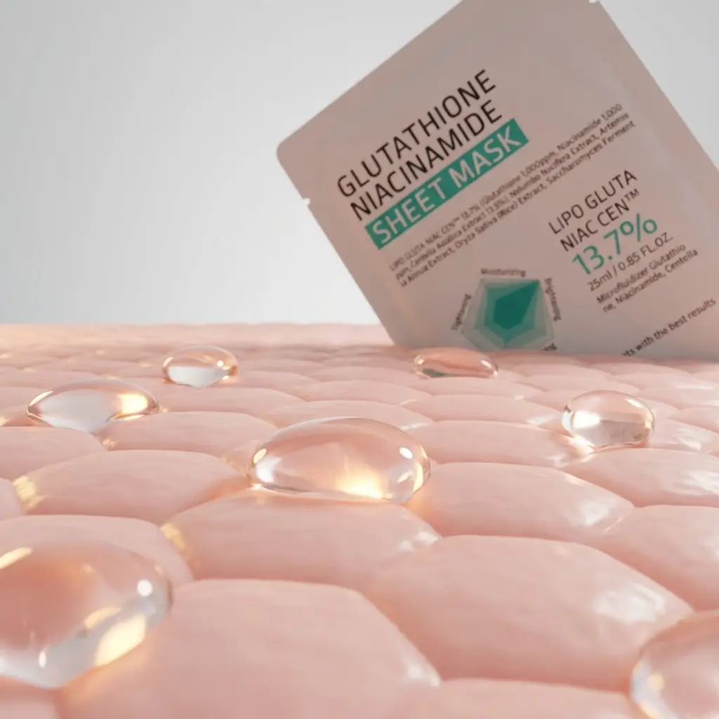 APLB Glutathione Niacinamide Sheet Mask 25ml — Eşit dağılan emilim