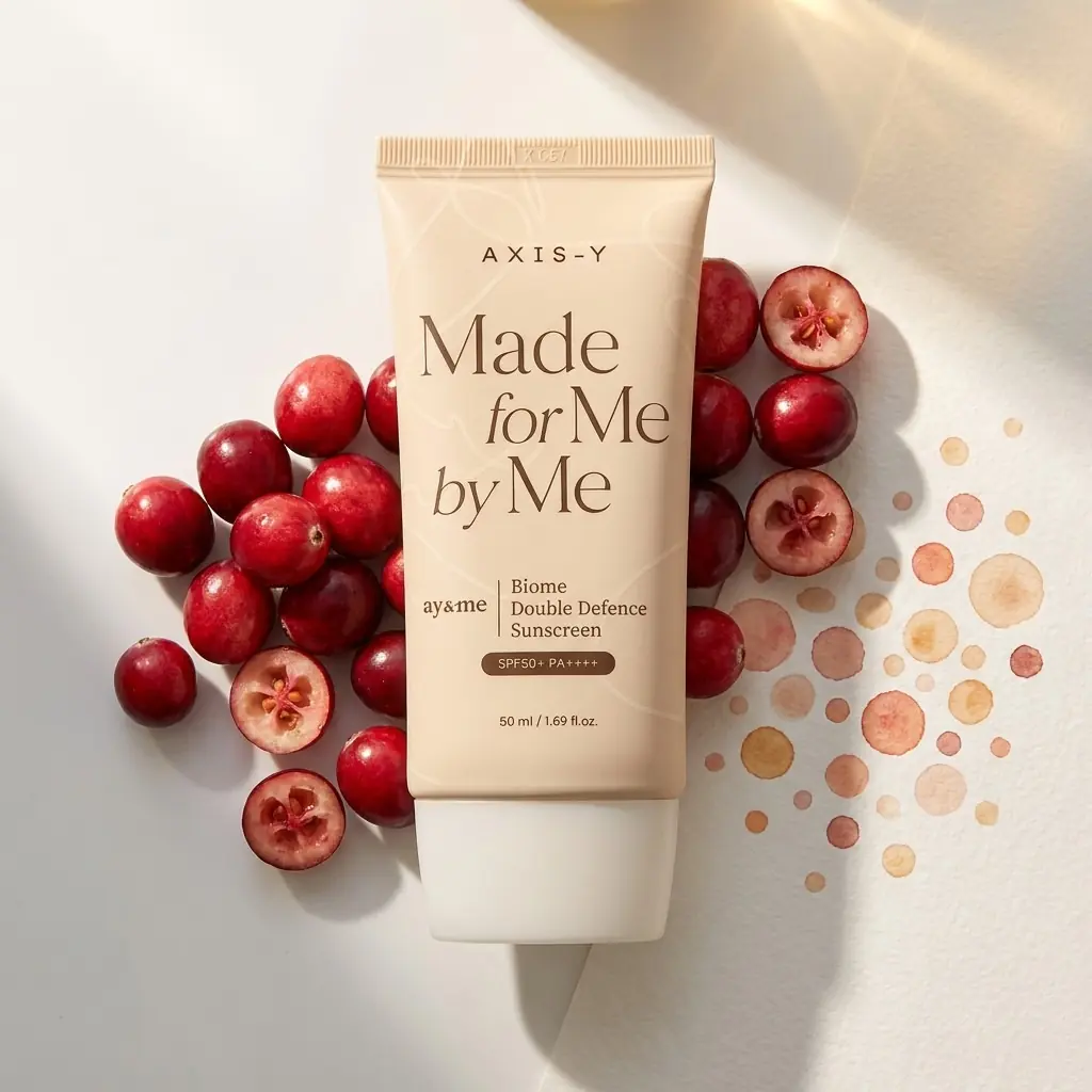 AXIS-Y Biome Double Defense Sunscreen 50ml — Turna yemişi biyo-peptit
