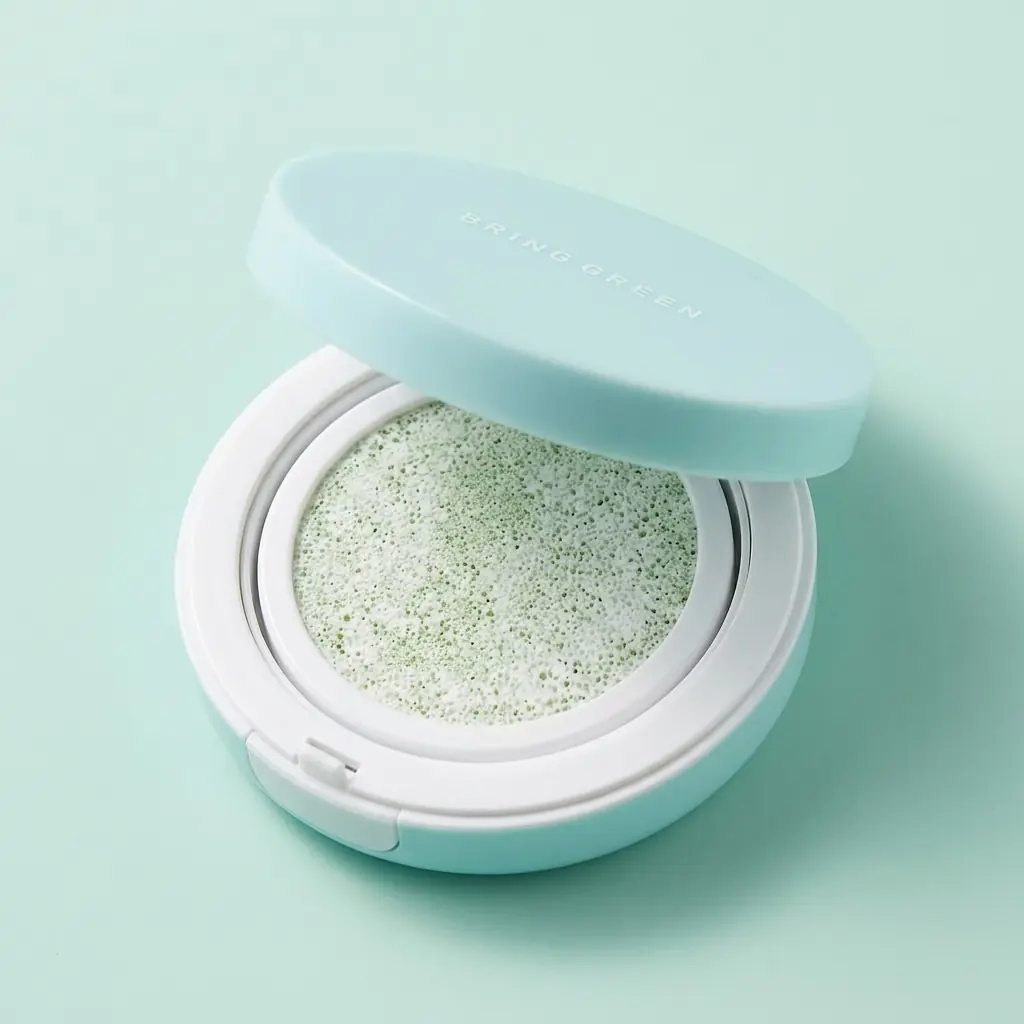 Bring Green Tea Tree Cica Tone Up Sun Cushion 15G — Kızarıklık görünümünü dengeler