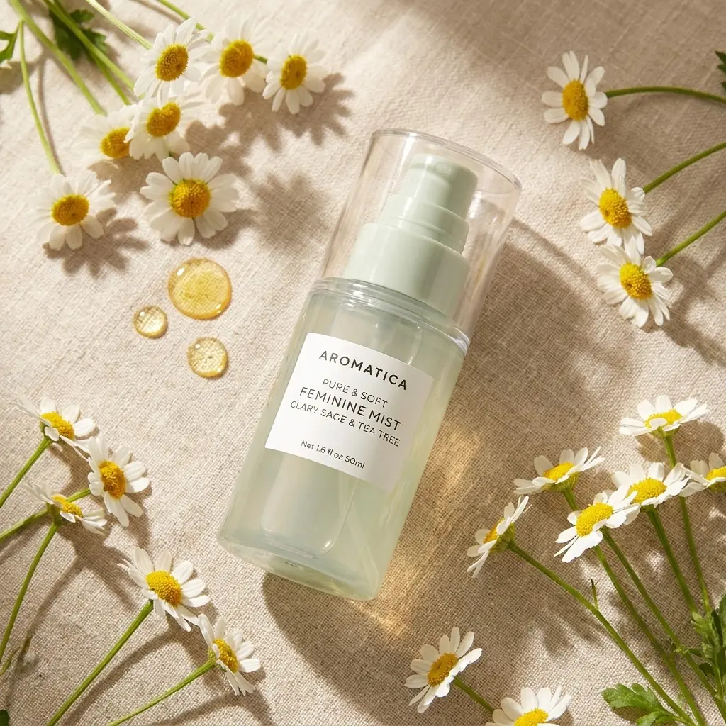Aromatica Pure & Soft Feminine Mist Clary Sage & Tea Tree 50ml — Papatya ve çay ağacı