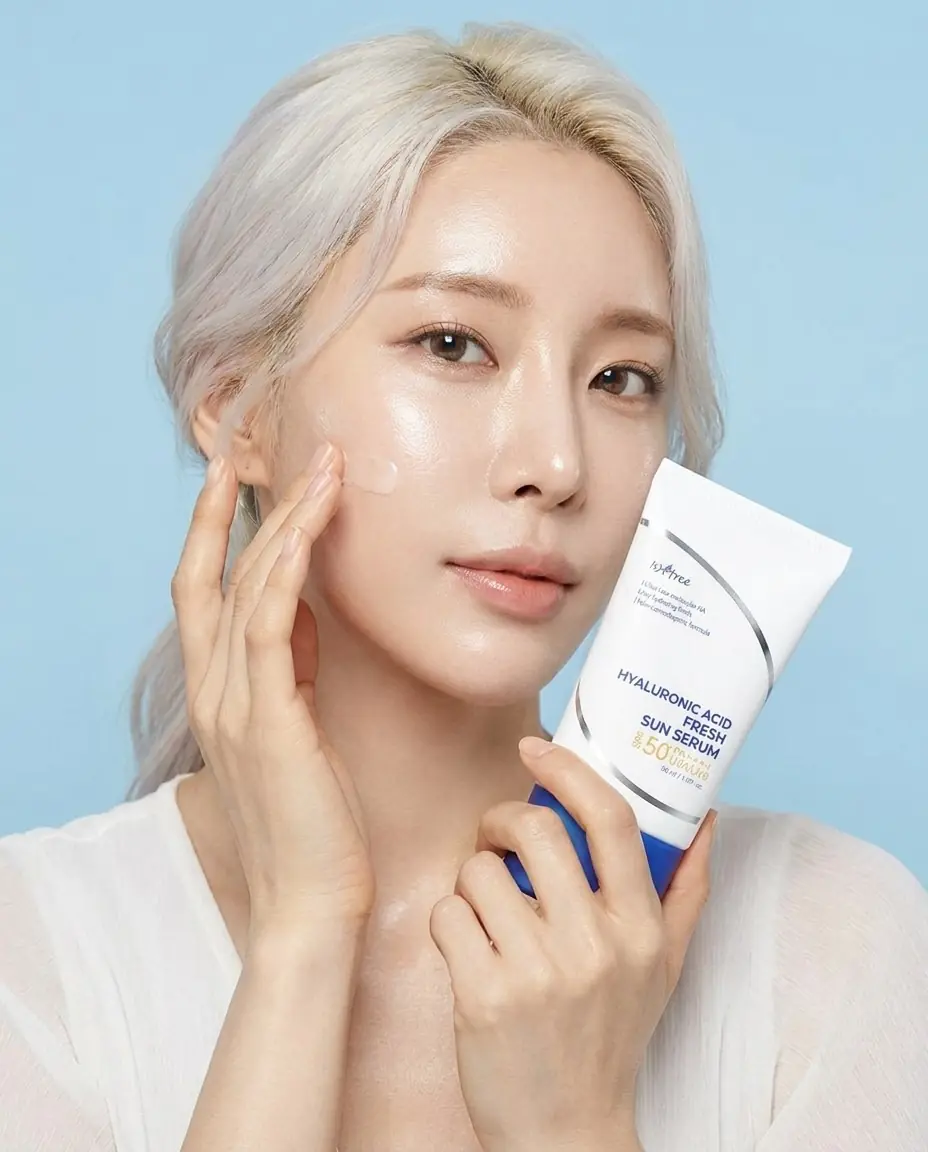 ISNTREE Hyaluronic Acid Fresh Sun Serum 50ml — Günlük ferah kalkan