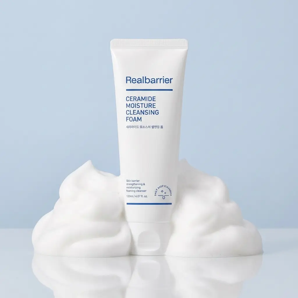 Real Barrier Ceramide Moisture Cleansing Foam 120ml — Günün izlerine nazik dokunuş