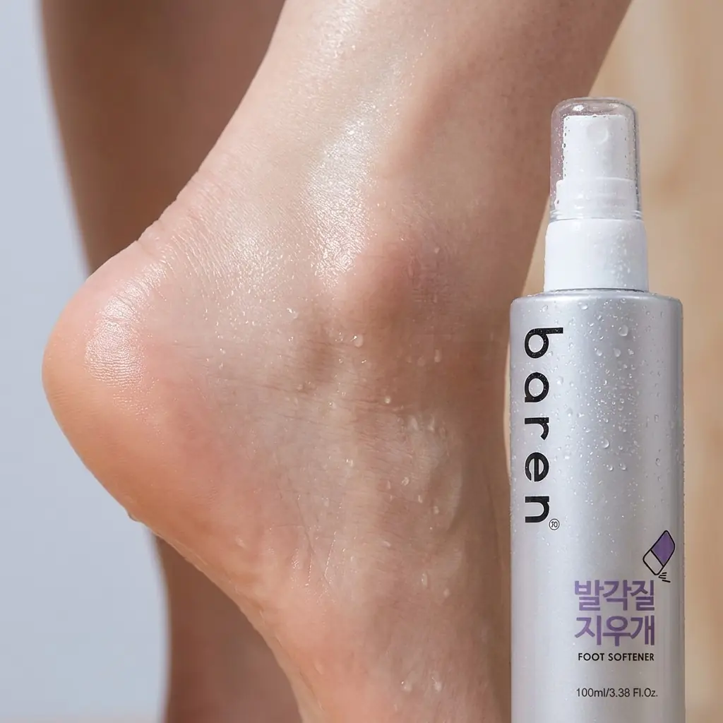 BAREN Callus Remover Peeling Foot Spray 100ml — 13 doğal kaynaklı içerik