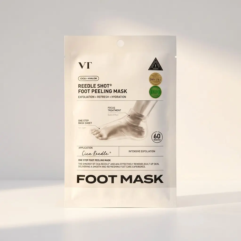 VT COSMETICS Reedle Shot Foot Peeling Mask — AHA + BHA bir arada