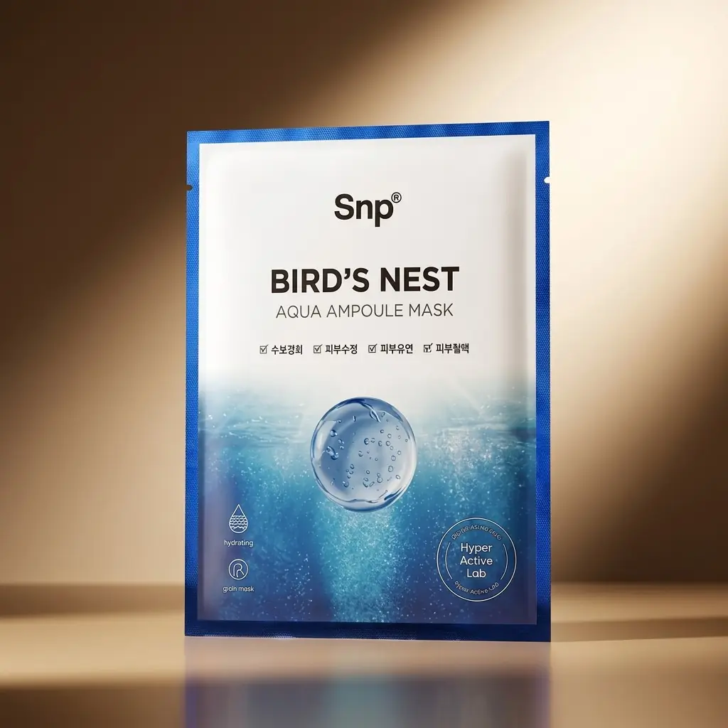 SNP Bird's Nest Aqua Ampoule Mask Ver.7 10 pcs — Kore orijinal güvence