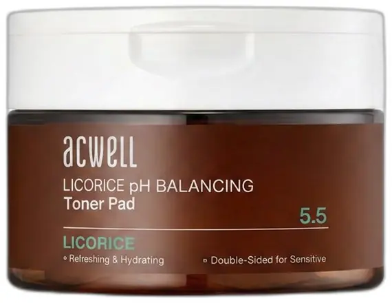 Acwell Licorice pH Balancing Toner Pad 70 pcs