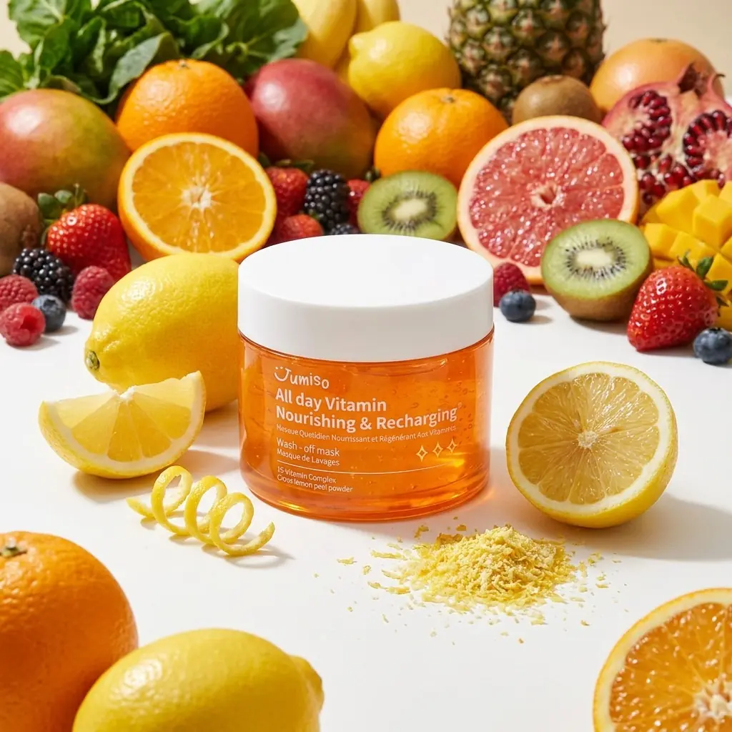 JUMISO All Day Vitamin Nourishing & Recharging Wash Off Mask 100ml — 15 Vitamin Kompleksi