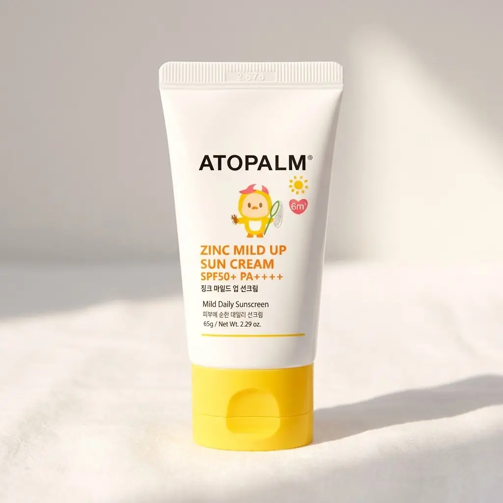 ATOPALM Zinc Mild Up Sun Cream SPF50+ PA++++ 65g — Çinko oksitli mineral filtre
