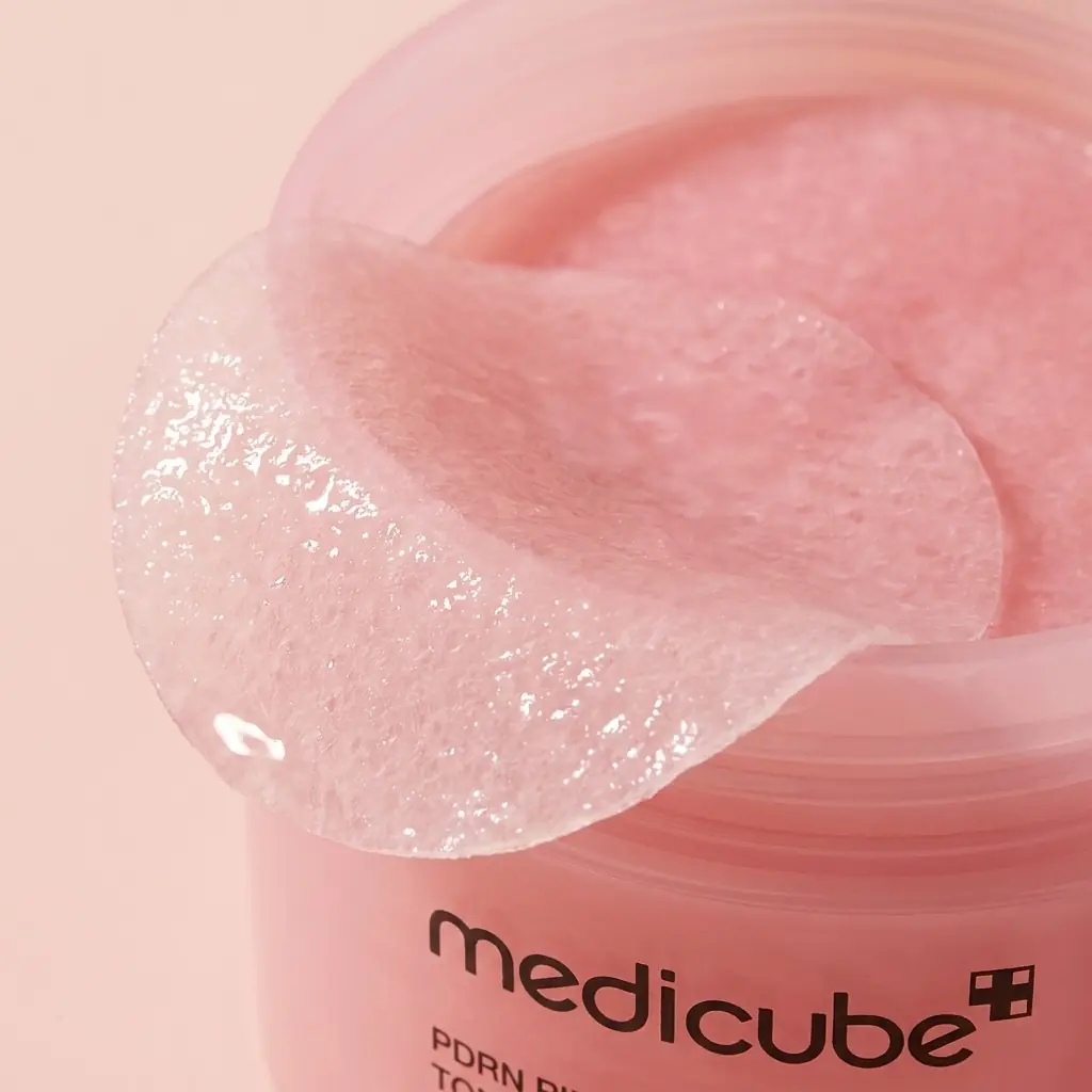 Medicube PDRN Pink Collagen Toning Gel Toner Pad 70 pcs — Ultra-ince jel doku
