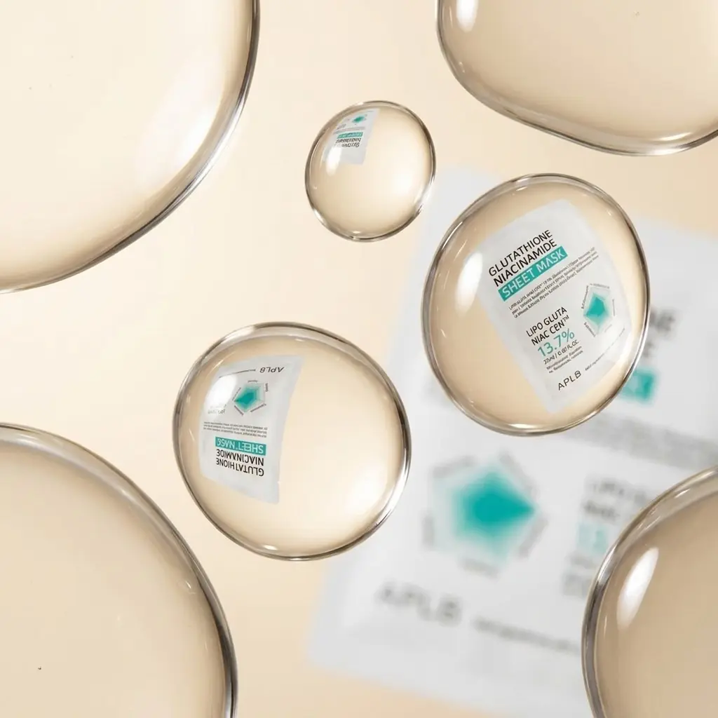 APLB Glutathione Niacinamide Sheet Mask 25ml — EWG yeşil, parfümsüz