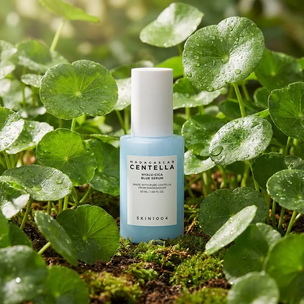 SKIN1004 Madagascar Centella Hyalu-Cica Blue Serum 50ml — 5 katmanlı hyaluronik asit
