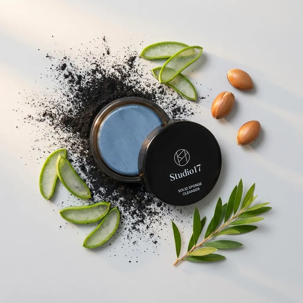 STUDIO17 Brush & Puff Cleanser — 300+ kullanım, ekonomik