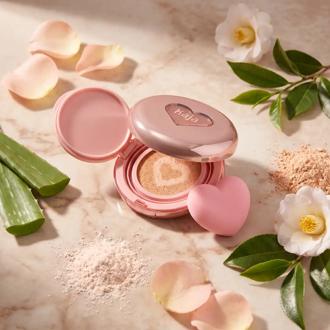 KAJA Soft Blur Cushion Foundation 12g — İki bölgeli kalp formülü