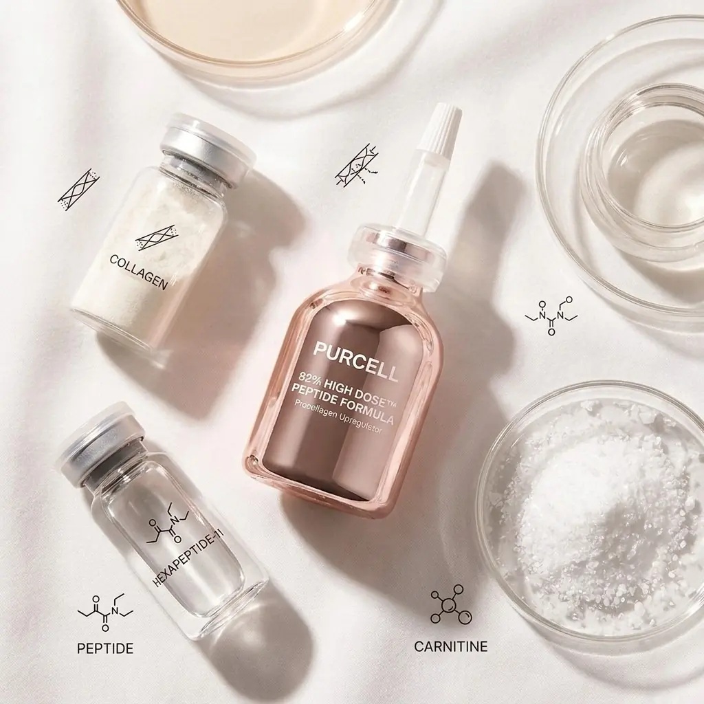 PURCELL 82% High Dose Peptide Formula 30ml — Üçlü aktif odak