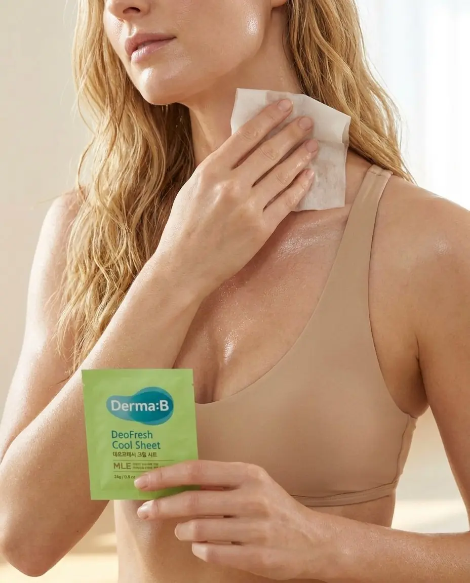 Derma:B DeoFresh Cool Sheet 24g — Spor ve Seyahatte İdeal
