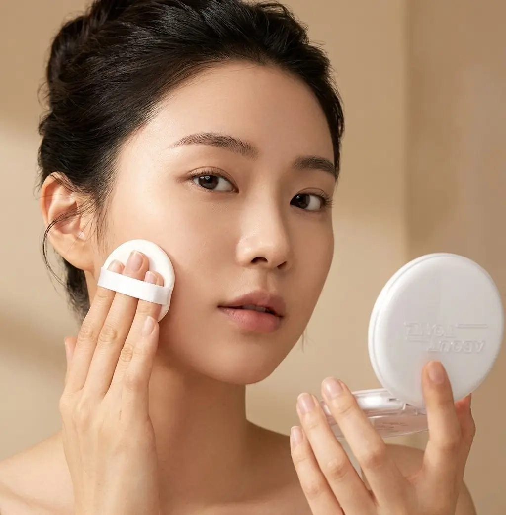 ABOUT TONE Sebum Cut Powder Pact 8g — Anında Doğal Blur Efekti
