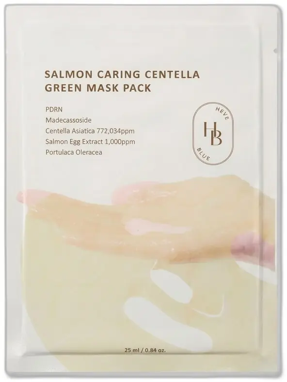 Heveblue Salmon Caring Centella Green Mask Pack 30ml