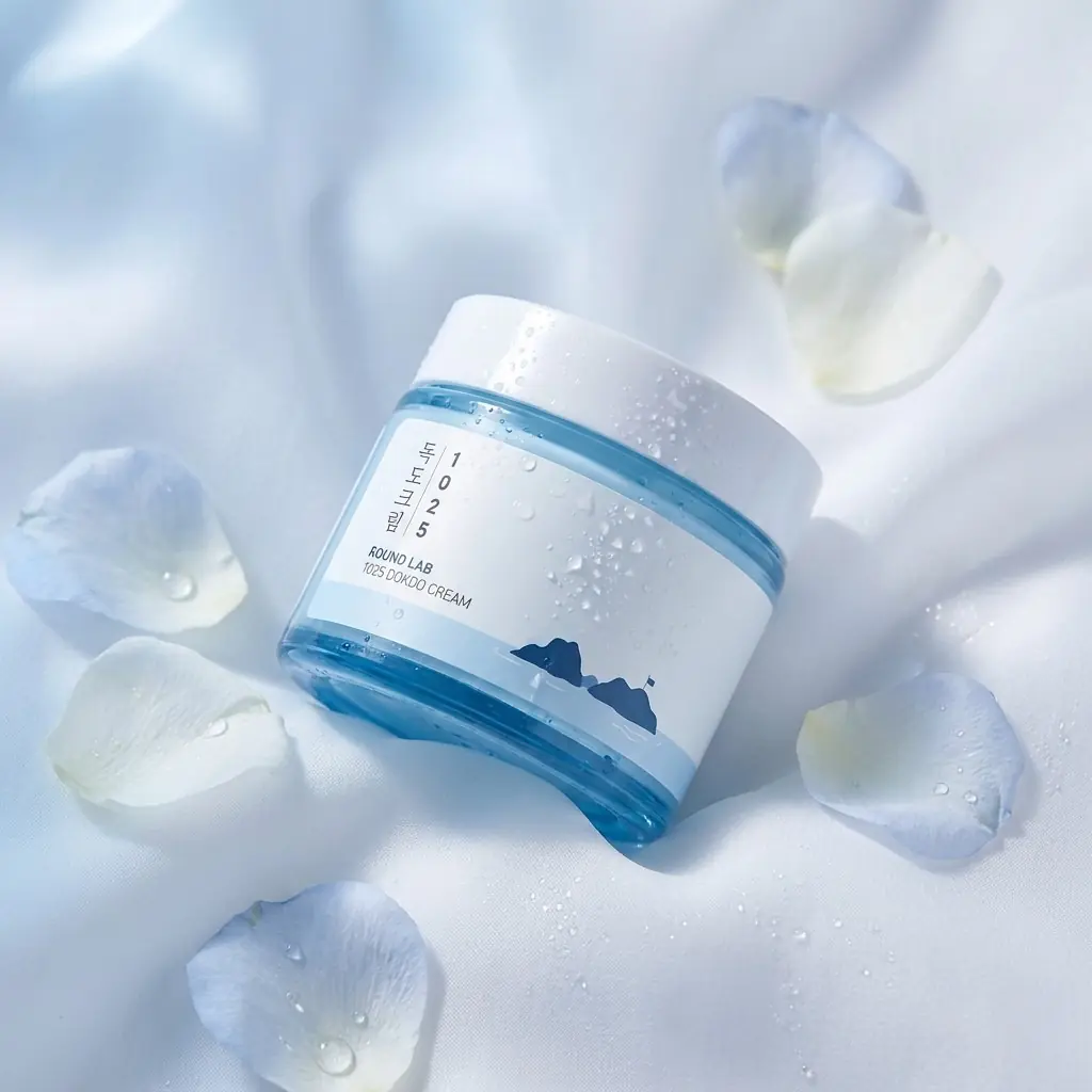 ROUND LAB 1025 Dokdo Cream 80ml — Tereyağı kıvamında doku