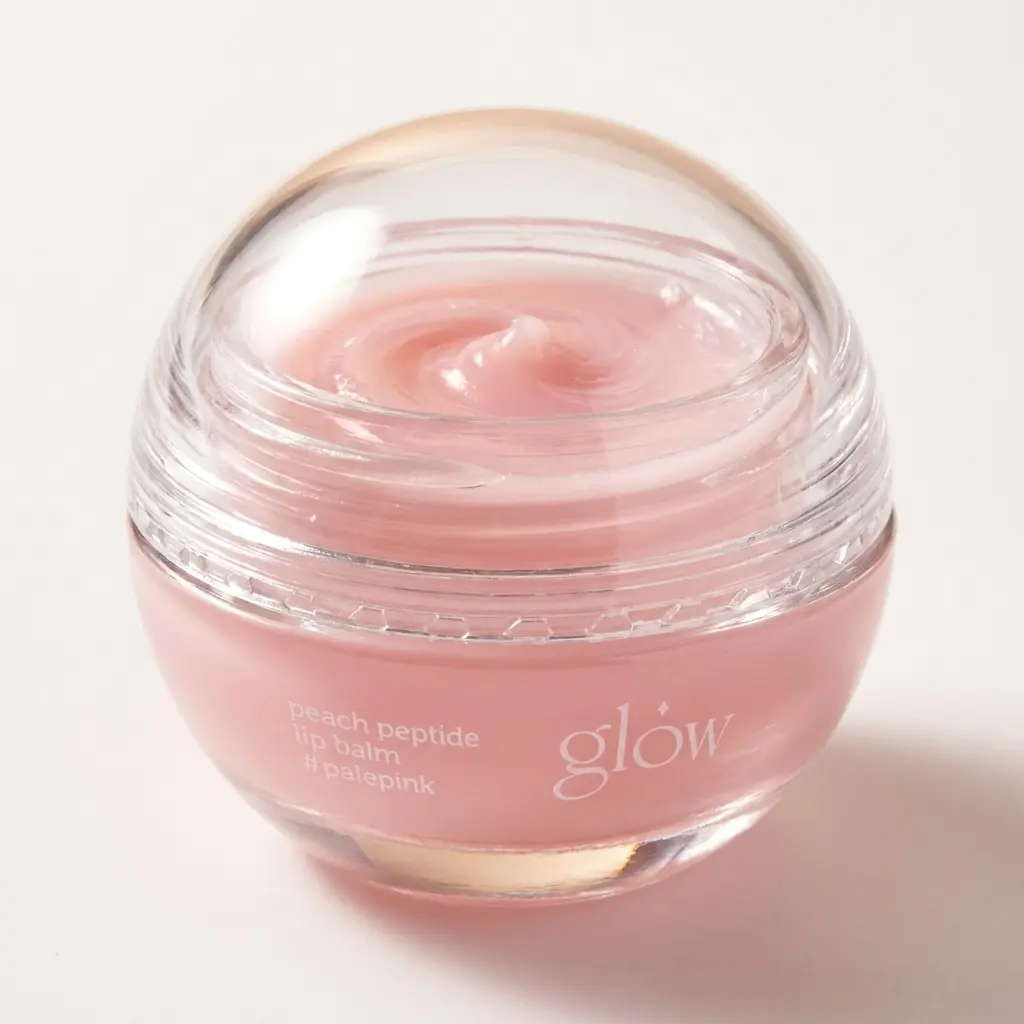 glow Peach Peptide Repair Lip Balm — Doğal pembe parlaklık