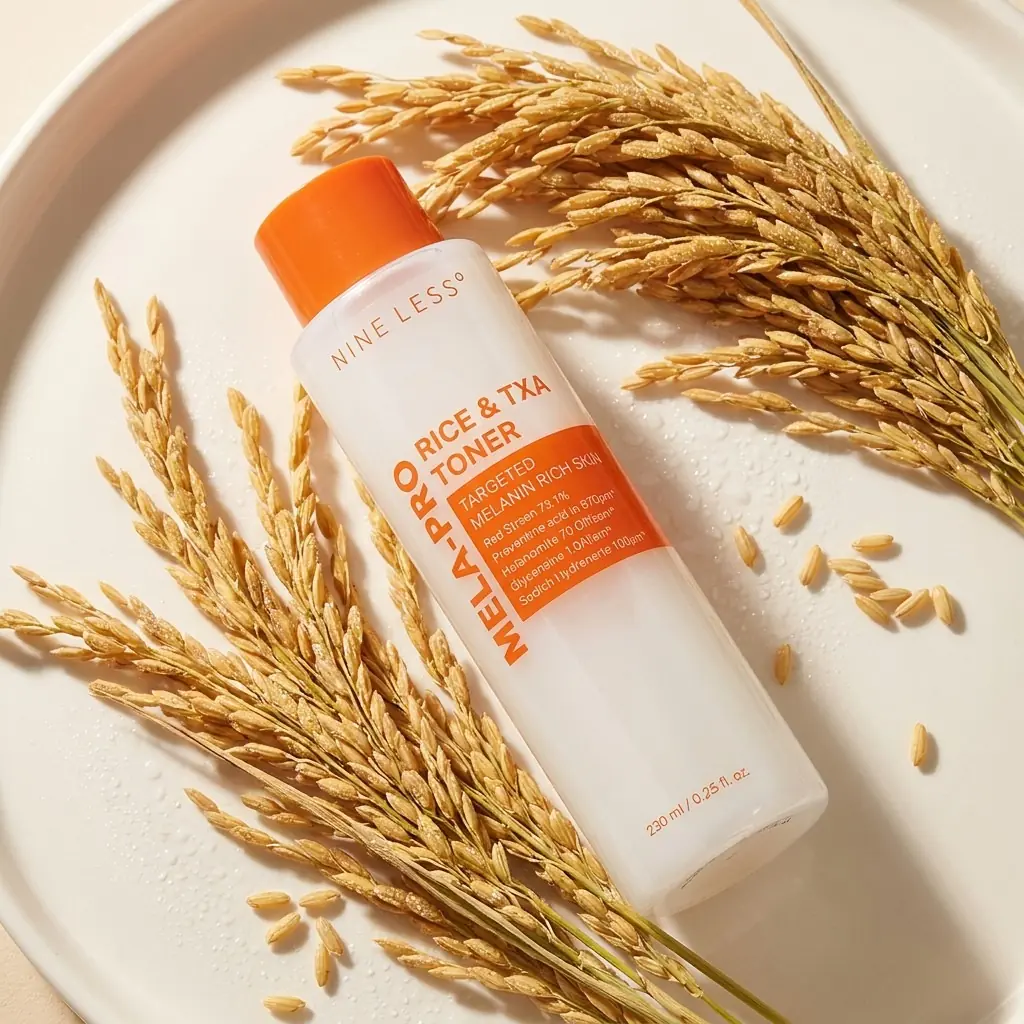 NINE LESS Mela Pro Rice & TXA Toner 200ml — Akıllı Tonik Ritüeli