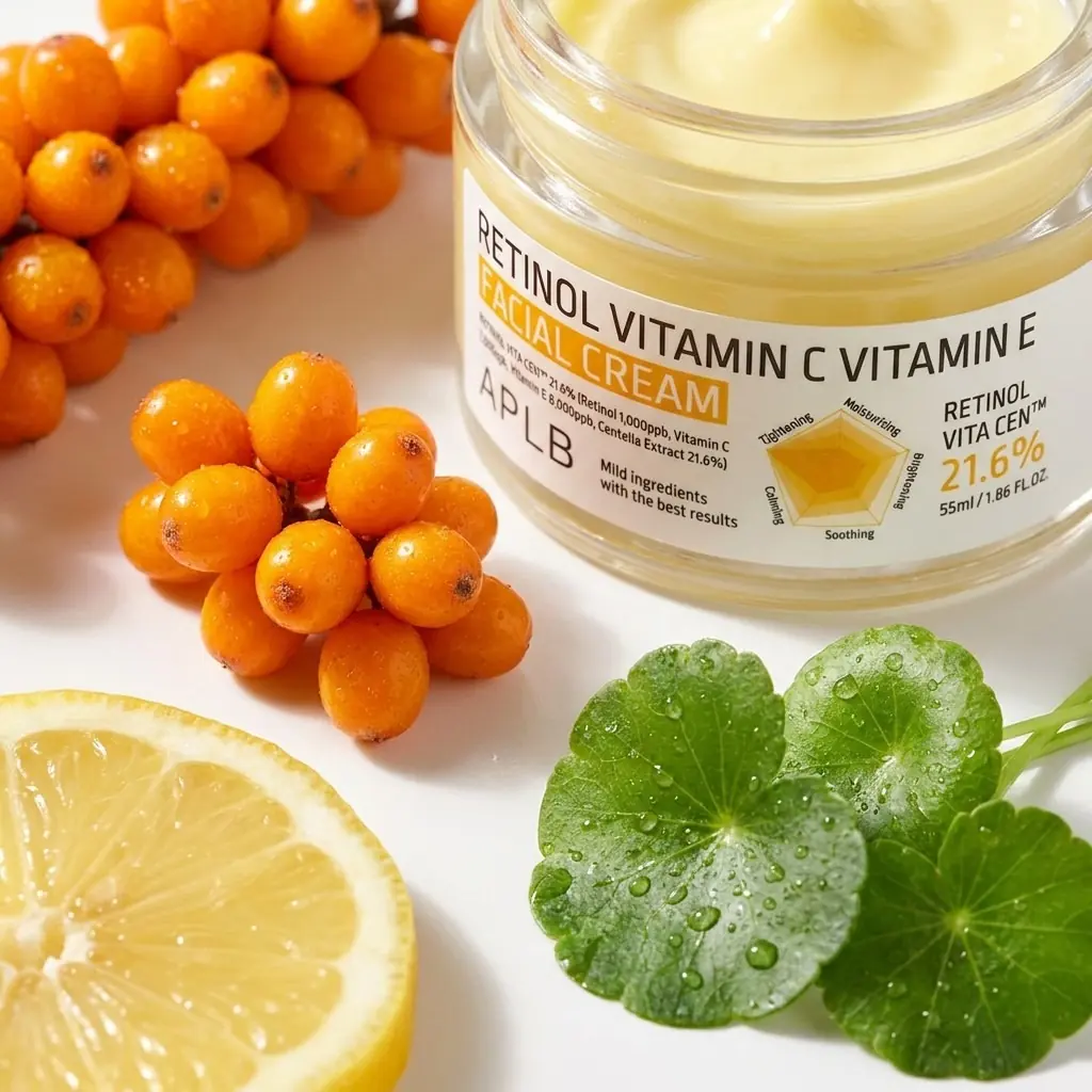 APLB Retinol Vitamin C Vitamin E Facial Cream 55ml — Centella 3X ile Yatıştırma