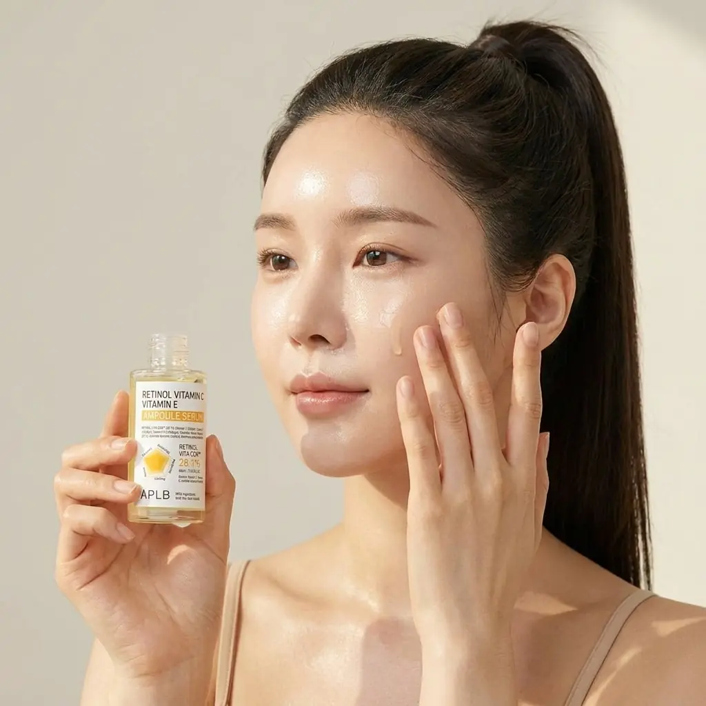 APLB Retinol Vitamin C Vitamin E Ampoule Serum 40ml — Parfümsüz, pH Dengeli