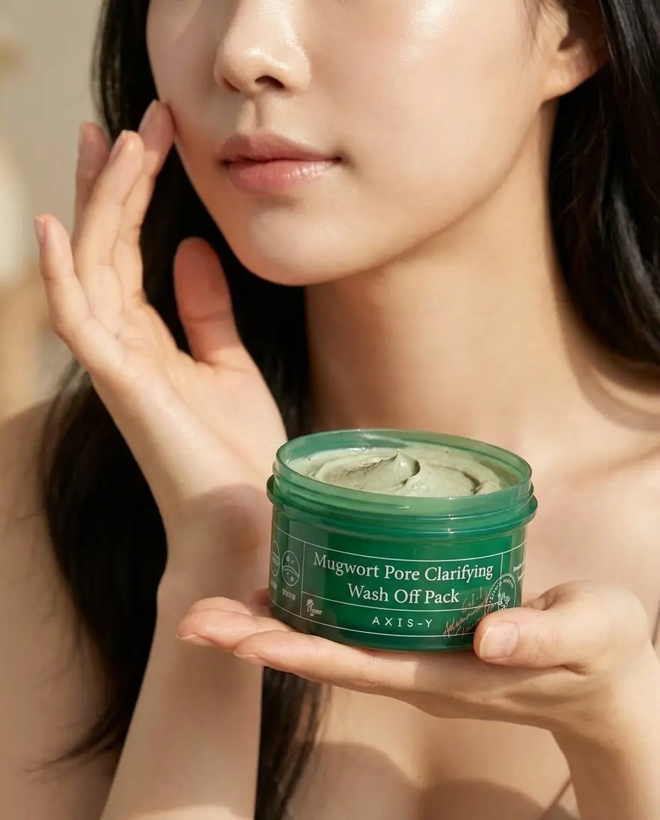 AXIS-Y Mugwort Pore Clarifying Wash Off Pack 100ml — Haftalık Cilt Ritüeli