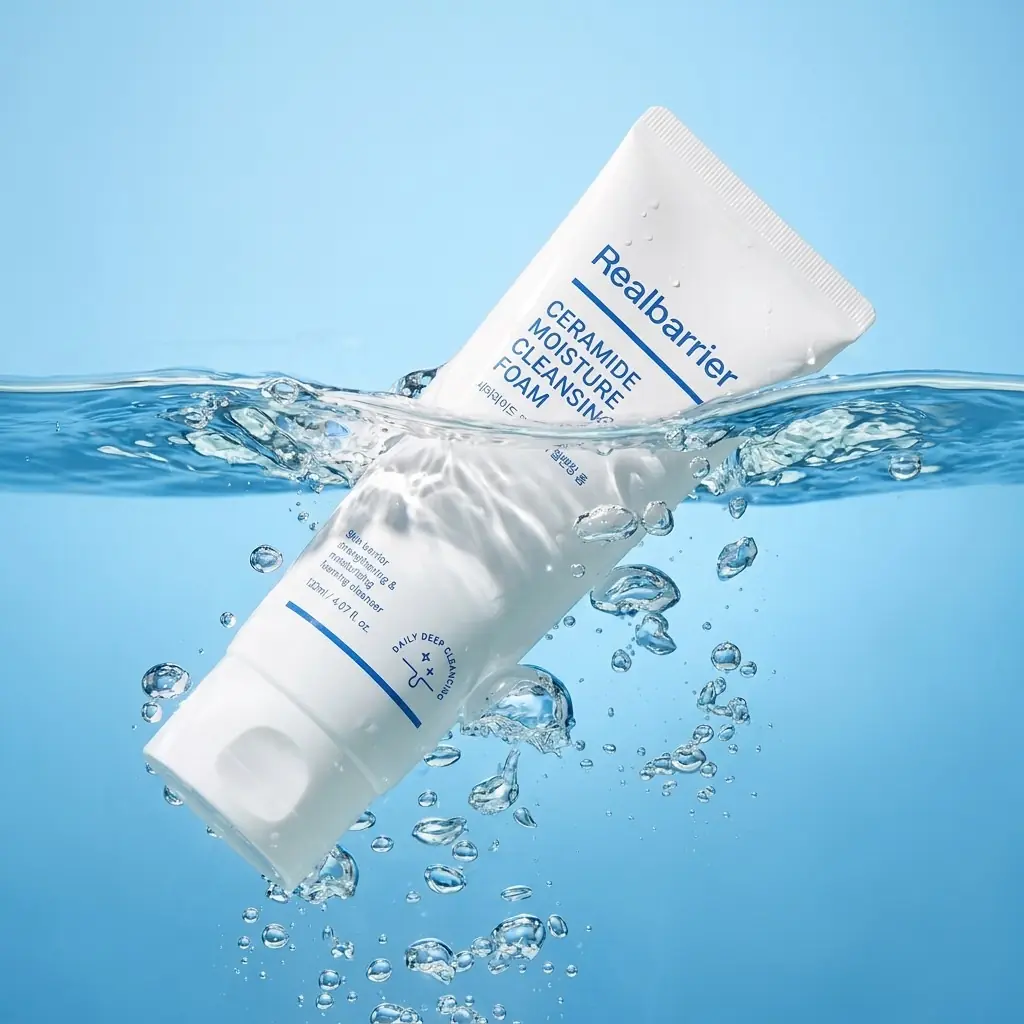Real Barrier Ceramide Moisture Cleansing Foam 120ml — Krem gibi yoğun köpük