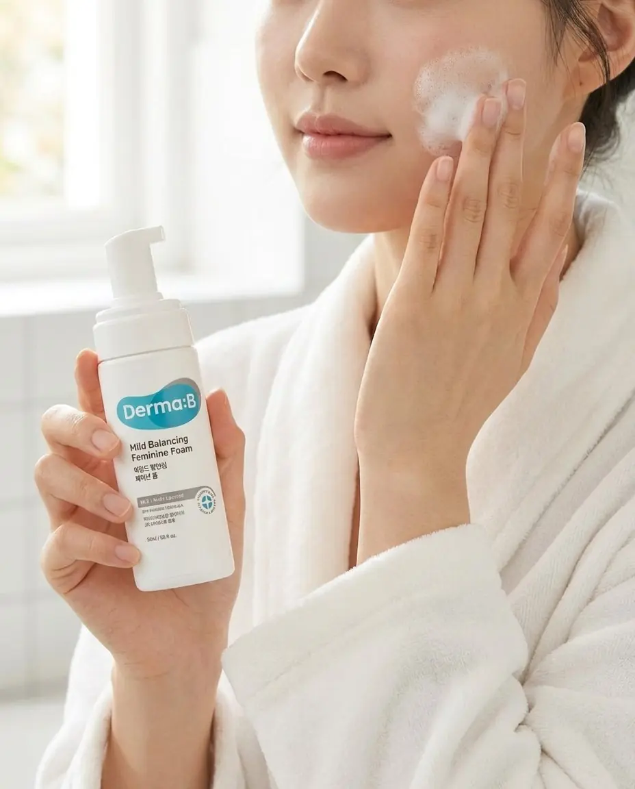 Derma:B Mild Balancing Feminine Foam 150ml — Rutine zahmetsiz katılır