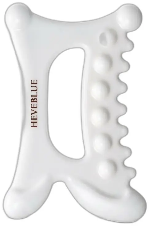 Heveblue Natural White Clay Relaxing Homecare Gua Sha