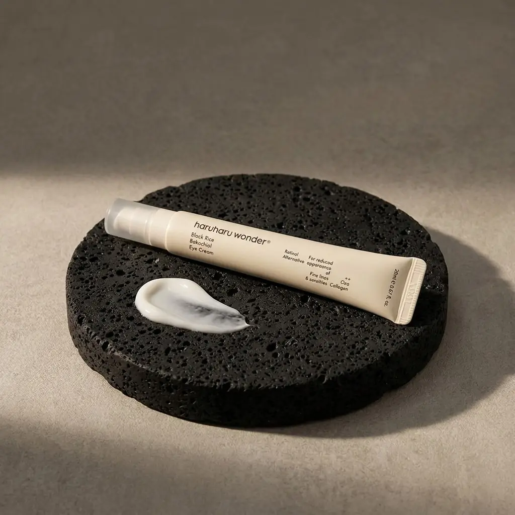 Haruharu Wonder Black Rice Bakuchiol Eye Cream 20ml — Hafif, hızlı emilen doku